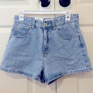 Cotton On High Rise Mom Denim Shorts